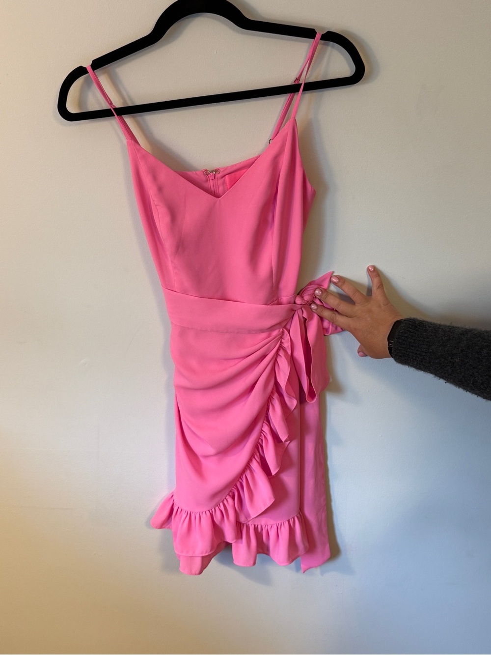 Lilly Pulitzer Hot Pink Blouse with Gold Script Label